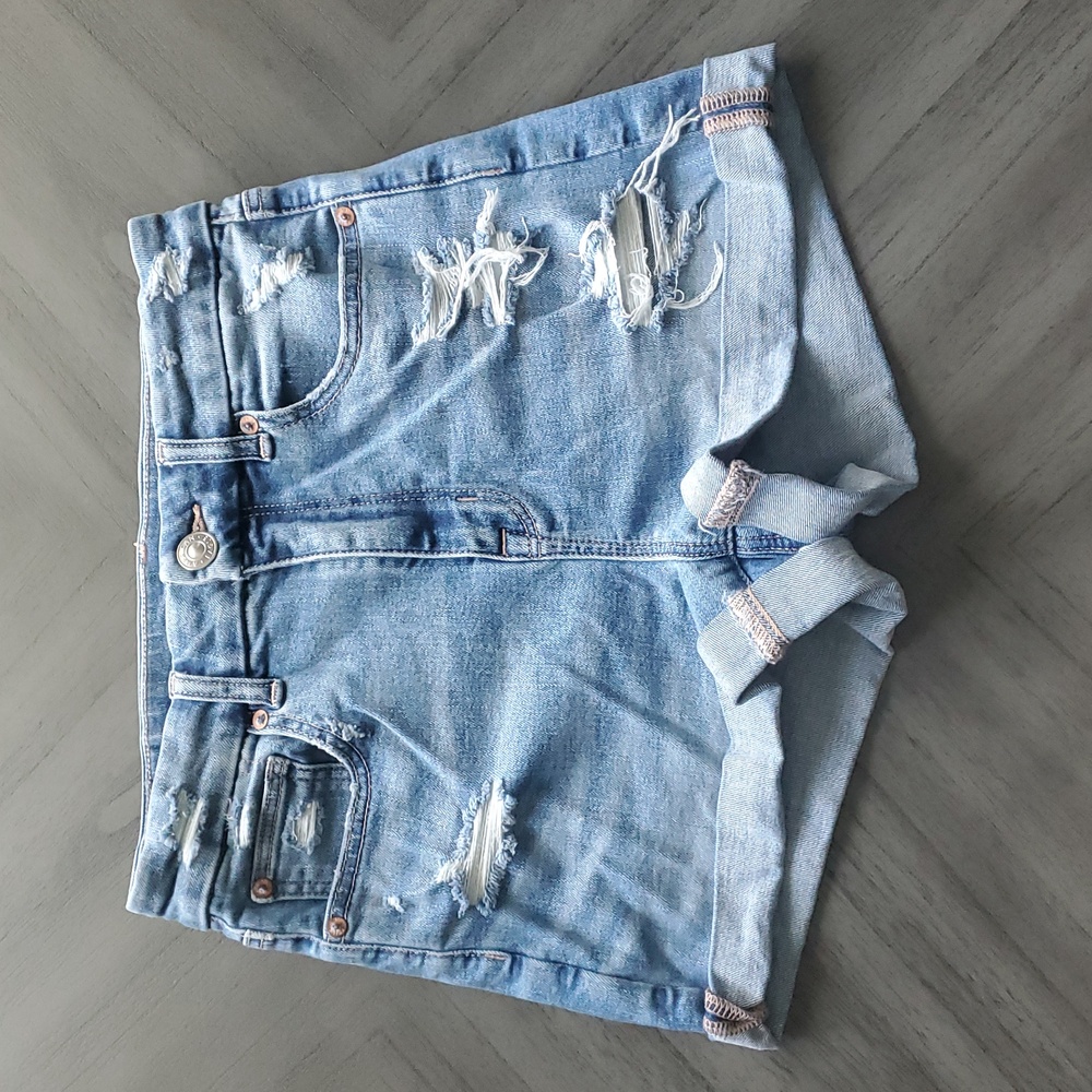 American Eagle Curvy High Rise Jean Shorts
